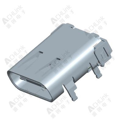 USB2.0 Type-C 母头 前插后贴 带缺口