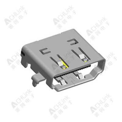 HDMI 19pin板端母座.0.50 Pitch.正向沉板式