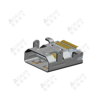 MIRCO HDMI D TYPE 19pin母座 0.40 Pitch. 板高= 2.95mm SMT