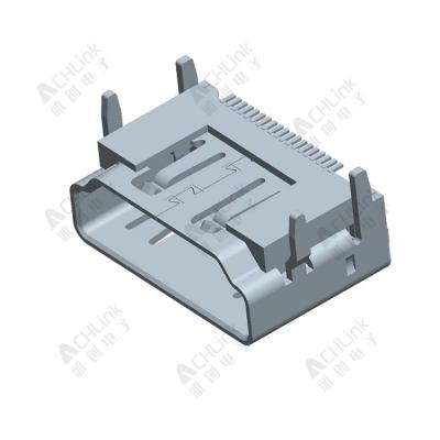 HDMI A TYPE PITCH0.5MM SMT 无耳无柱超短超薄